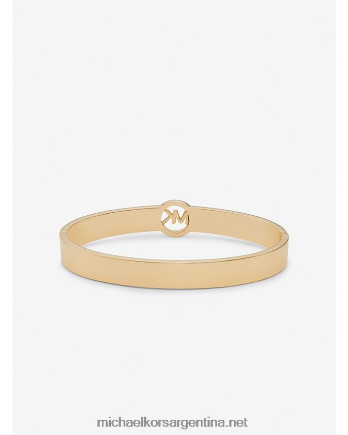 mujer oro Brazalete Greenwich con pavé de latón tritono y logo Michael Kors T46HB02461