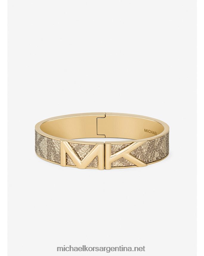 mujer oro brazalete con logo Michael Kors T46HB02468