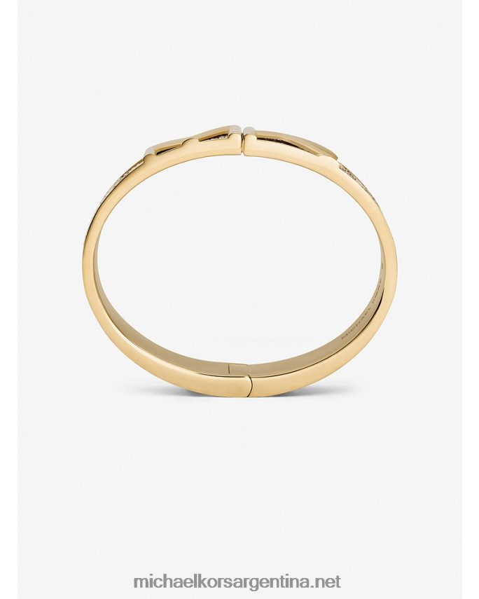 mujer oro brazalete con logo Michael Kors T46HB02468