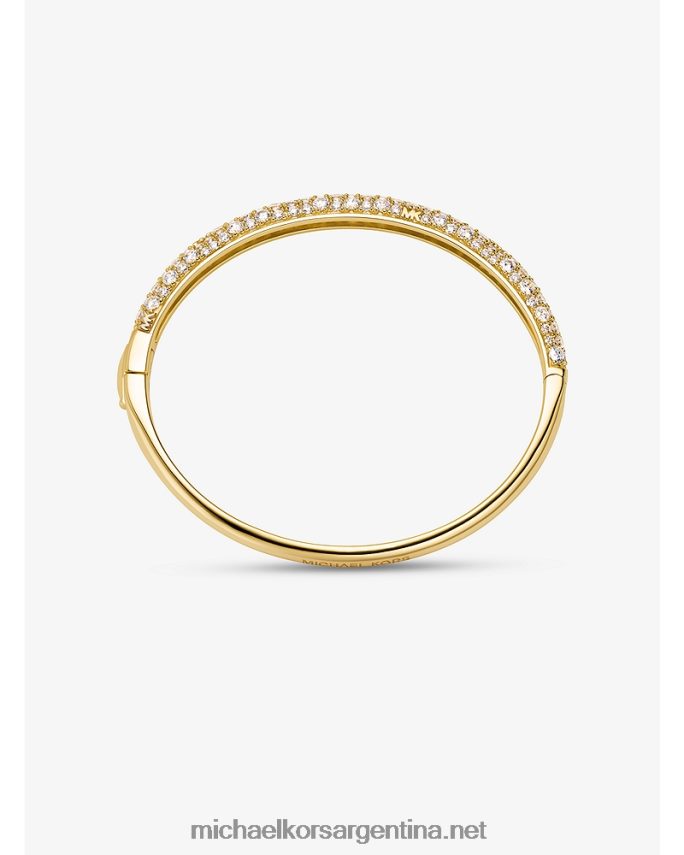 mujer oro brazalete pavé de plata de ley recubierta de metales preciosos Michael Kors T46HB02483