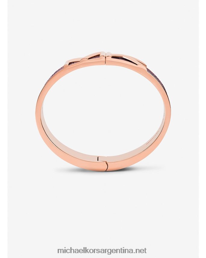 mujer oro rosa brazalete con logo mott Michael Kors T46HB02477