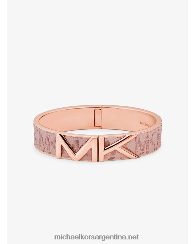 mujer rosa brazalete con logo mott Michael Kors T46HB02479