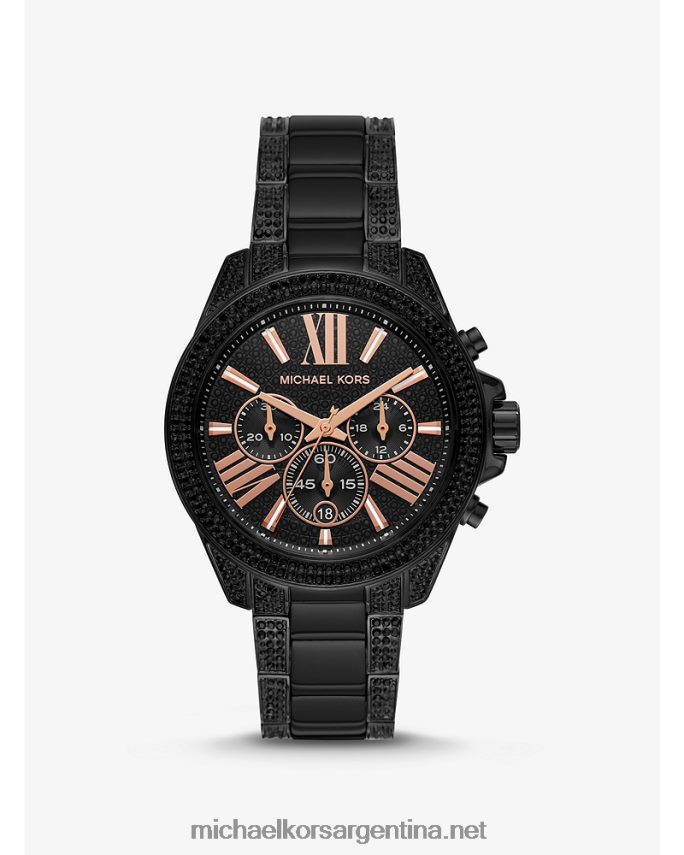 mujer negro reloj wren pave Michael Kors T46HB02432
