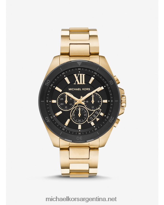 mujer oro reloj brecken de gran tamaño Michael Kors T46HB02422