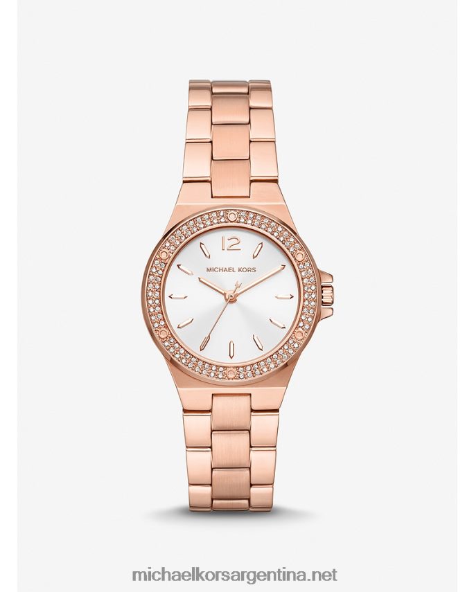 mujer oro rosa mini reloj pave lennox Michael Kors T46HB02369
