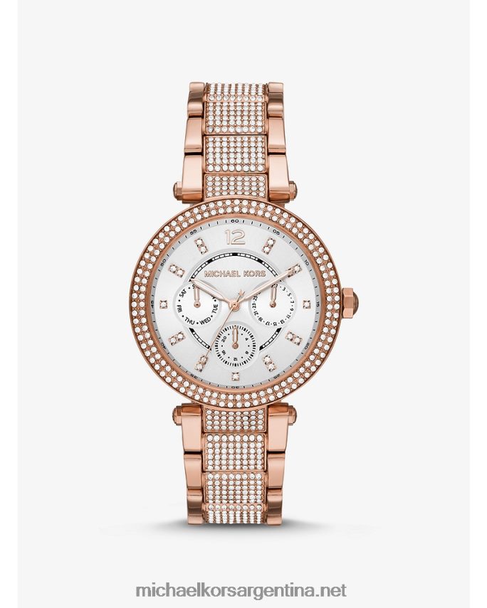 mujer oro rosa reloj parker pave extragrande Michael Kors T46HB02378