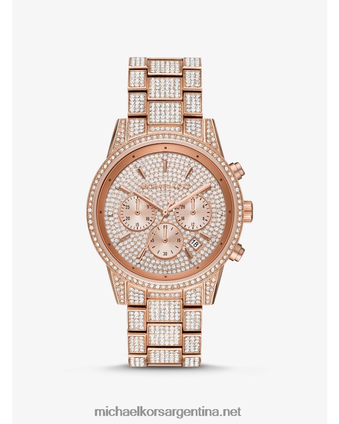 mujer oro rosa reloj ritz pavé Michael Kors T46HB02386