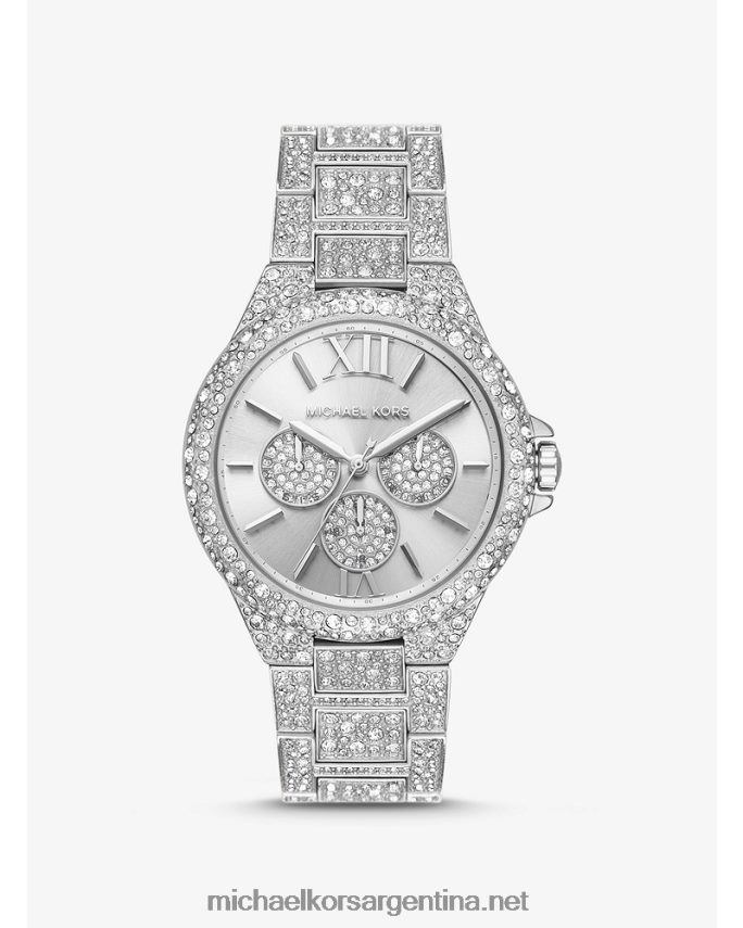 mujer plata reloj camille pave oversize Michael Kors T46HB02407