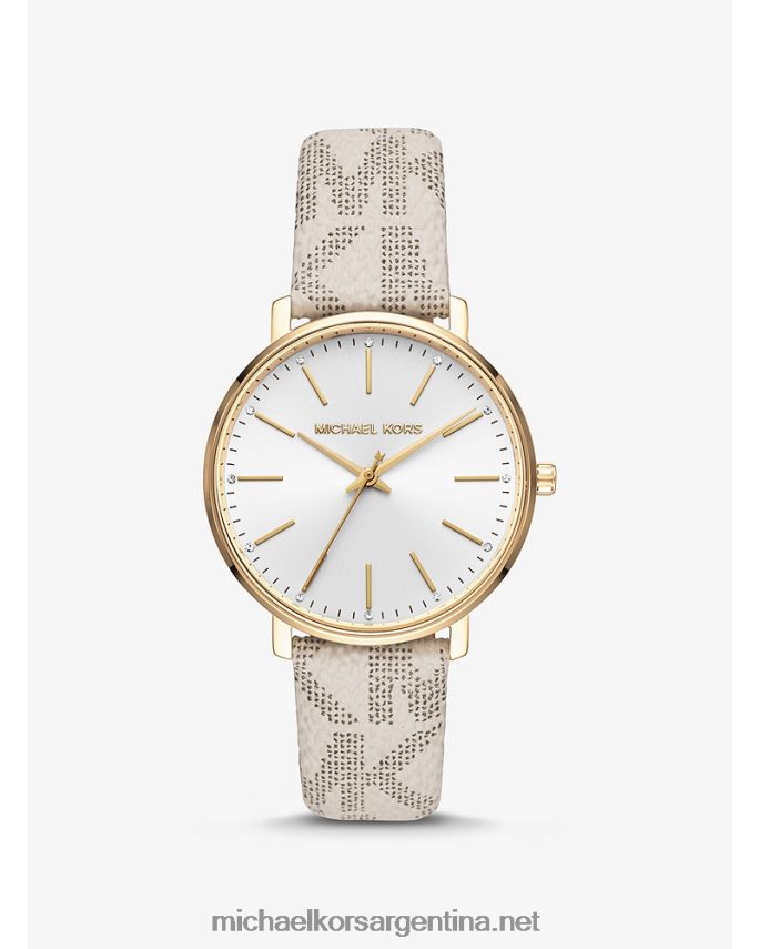 mujer vainilla reloj y logotipo de pyper Michael Kors T46HB02397