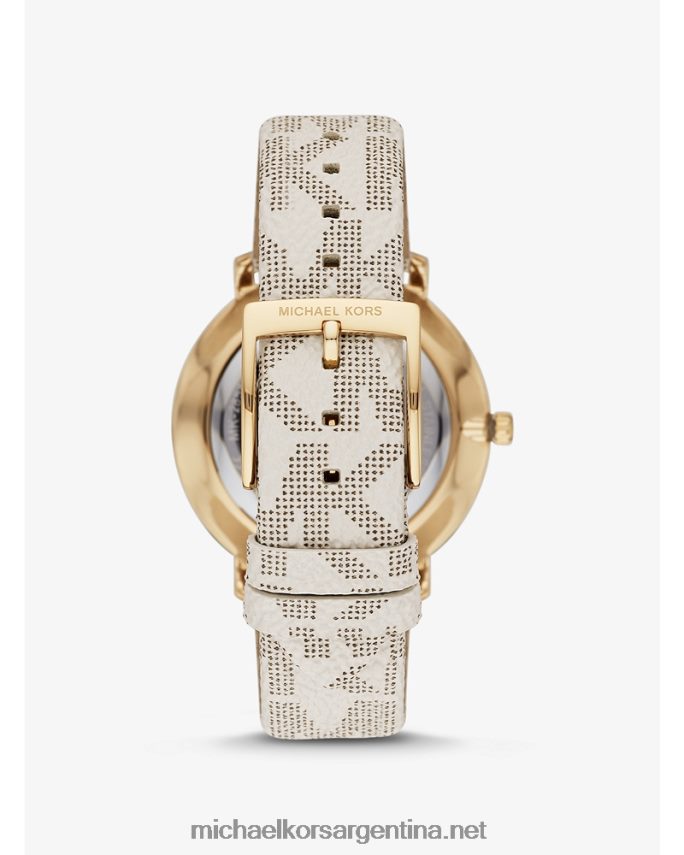mujer vainilla reloj y logotipo de pyper Michael Kors T46HB02397