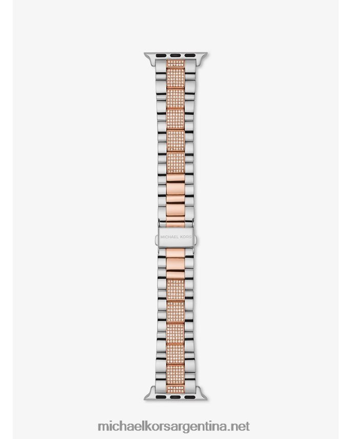 mujer Dos tonos pavestrap para apple watch Michael Kors T46HB02359