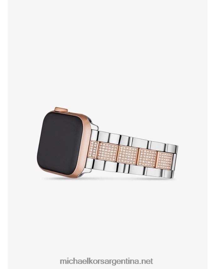 mujer Dos tonos pavestrap para apple watch Michael Kors T46HB02359