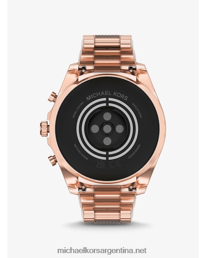 mujer oro rosa reloj inteligente bradshaw pave gen 6 Michael Kors T46HB02356