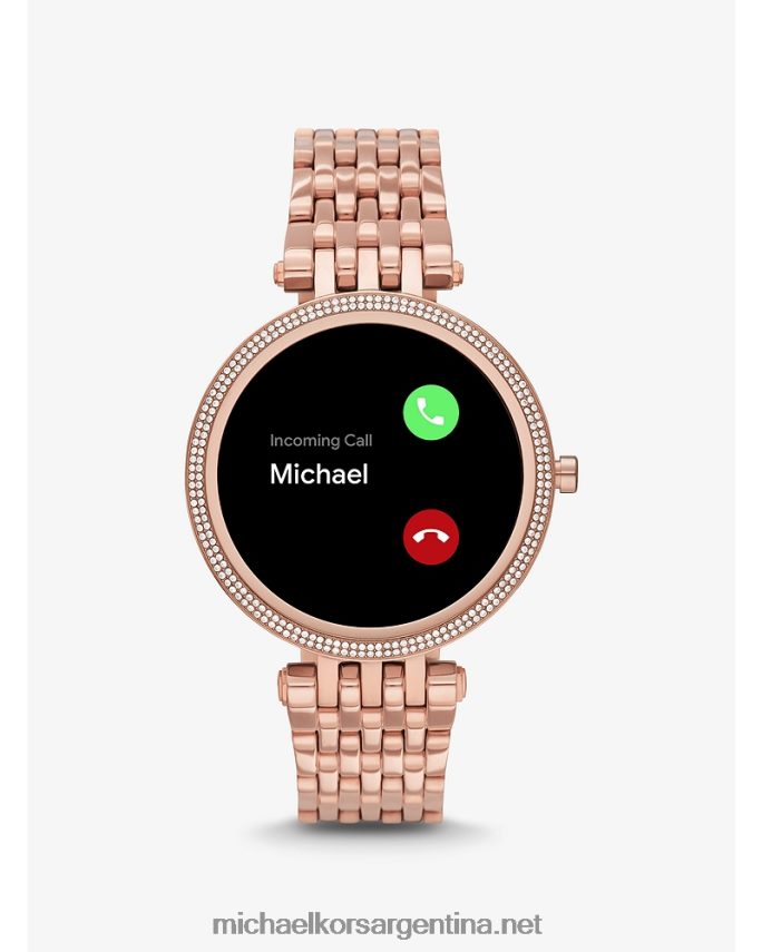 mujer oro rosa reloj inteligente darci pave gen 5e Michael Kors T46HB02361