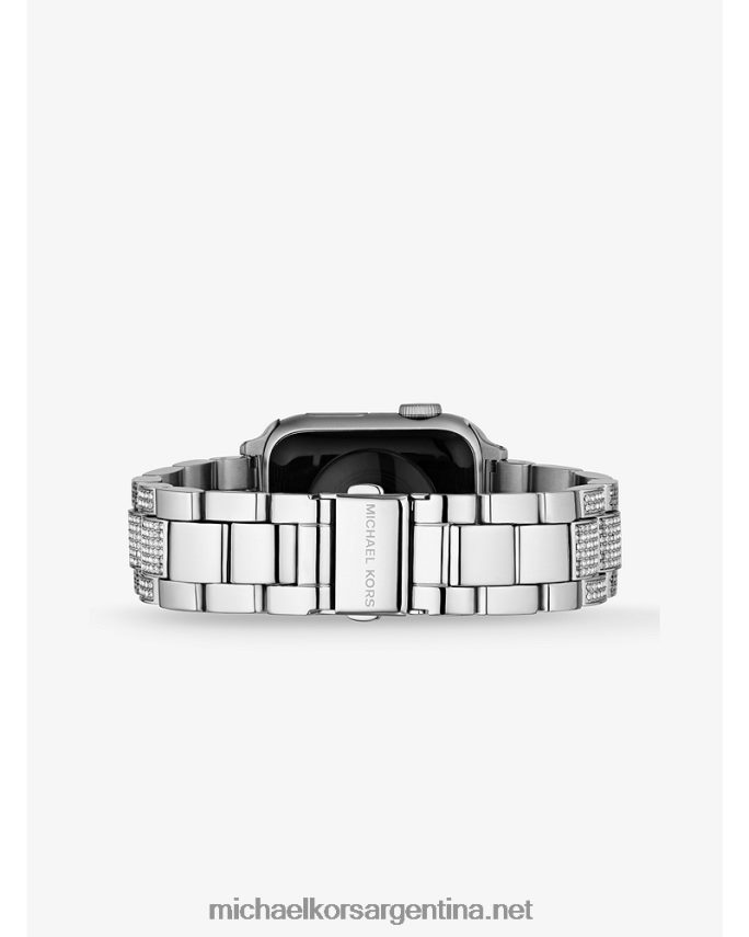 mujer plata pavestrap para apple watch Michael Kors T46HB02358