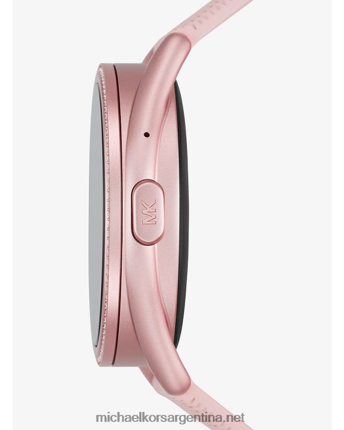 mujer rosa access gen 5e mkgo reloj inteligente de goma con logo y tono rosa Michael Kors T46HB02363