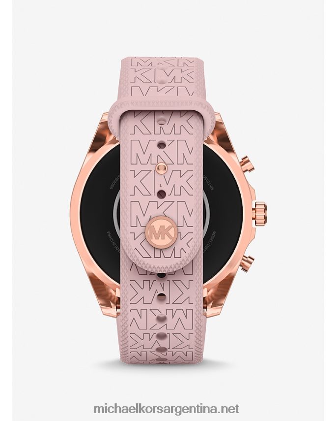 mujer rubor Reloj inteligente de silicona bradshaw y logo gen 6 Michael Kors T46HB02350