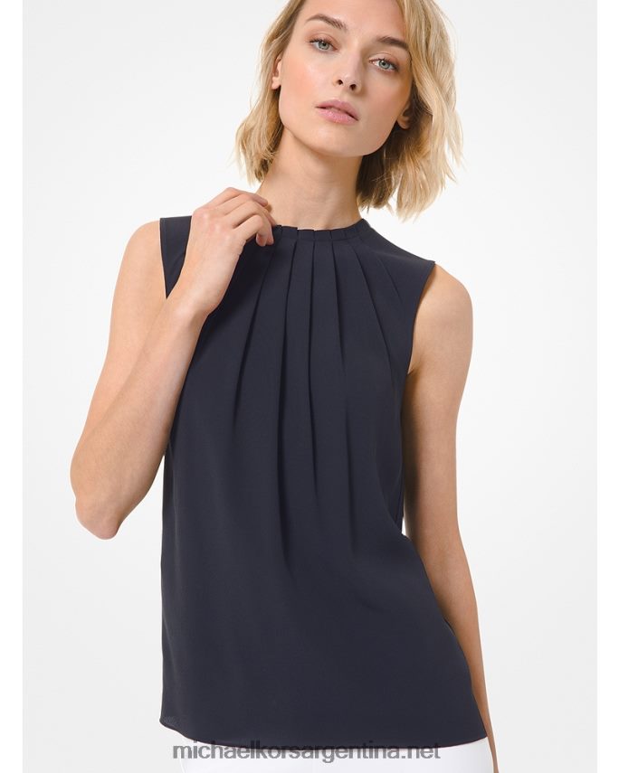 unisexo Armada blusa plisada en mezcla de seda Michael Kors T46HB03707