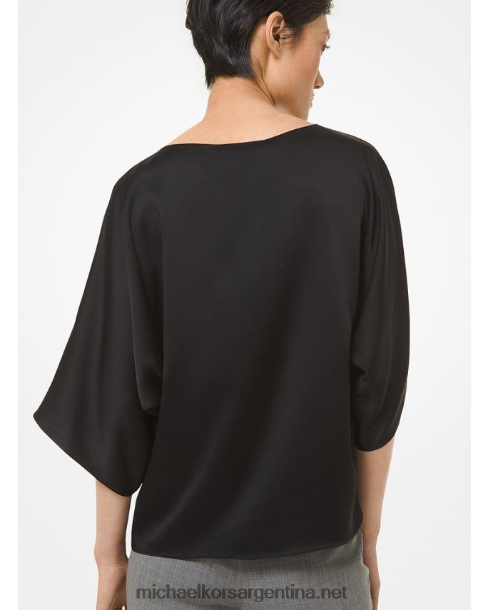 unisexo negro colección nikki blusa satín charmeuse Michael Kors T46HB03746