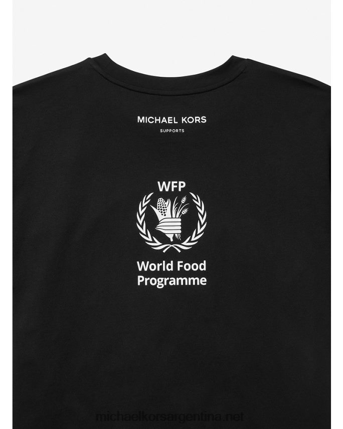 mujer negro ver el hambre detener el amor camiseta unisex de algodón orgánico Michael Kors T46HB0465