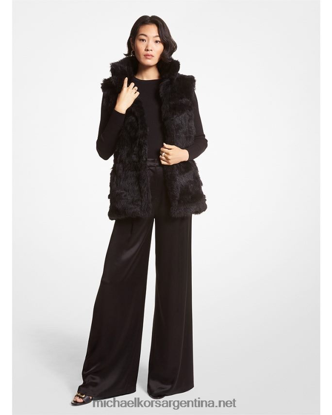 mujer negro chaleco de piel de oveja Michael Kors T46HB0277