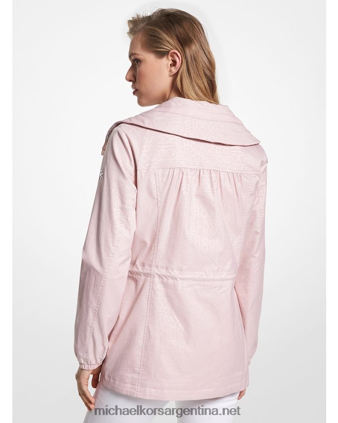 mujer agua de rosas anorak tejido con logo estampado Michael Kors T46HB0212