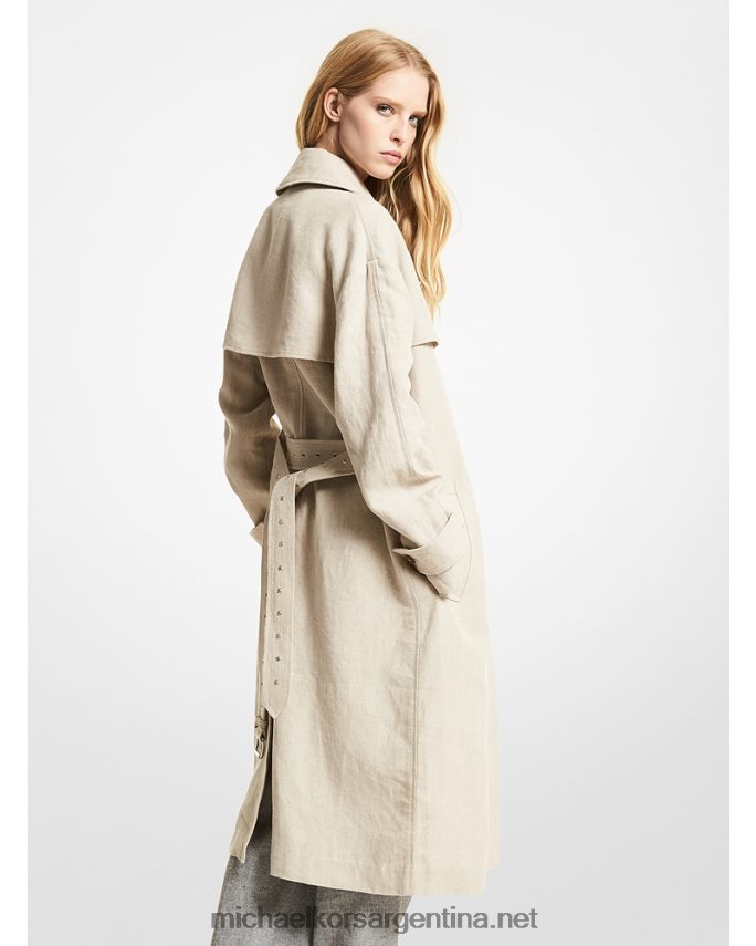 mujer cáñamo gabardina de lino lavado Michael Kors T46HB0333