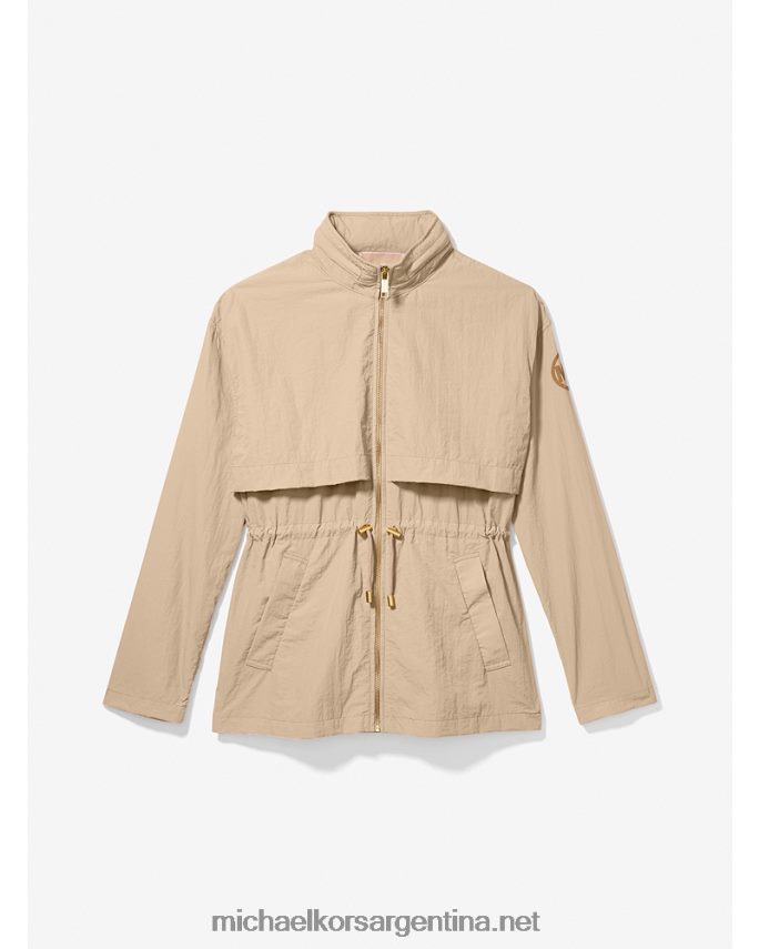 mujer caqui anorak plegable de nailon Michael Kors T46HB0270
