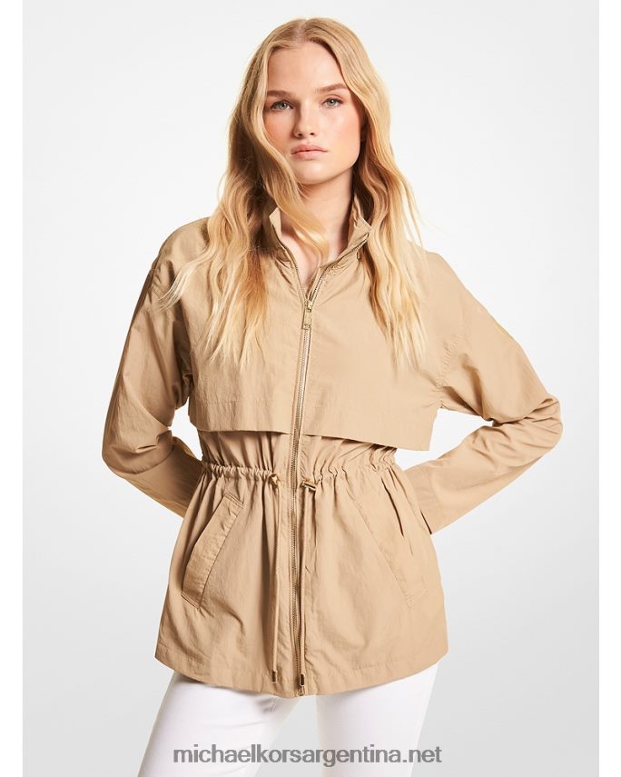 mujer caqui anorak plegable de nailon Michael Kors T46HB0270