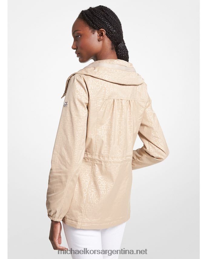 mujer caqui anorak tejido con logo estampado Michael Kors T46HB0214