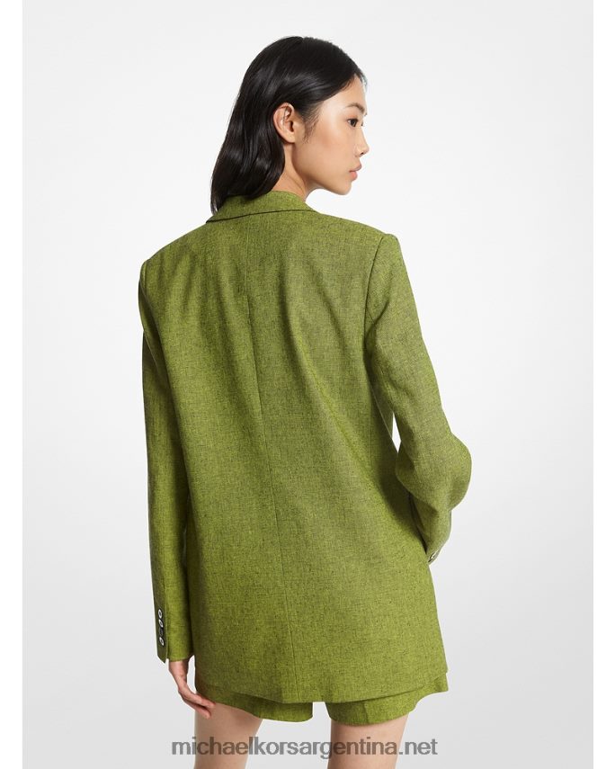 mujer limonada brt blazer boyfriend de mezcla de lino Michael Kors T46HB0321