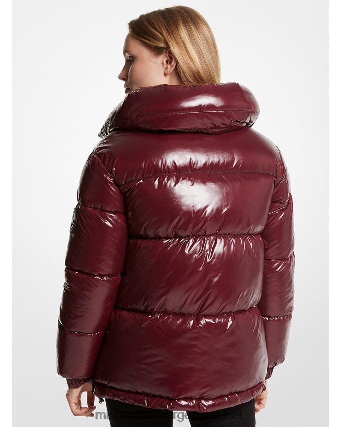 mujer merlot chaqueta acolchada de nailon cire Michael Kors T46HB0284