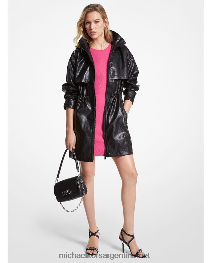 mujer negro anorak de piel sintética Michael Kors T46HB0229