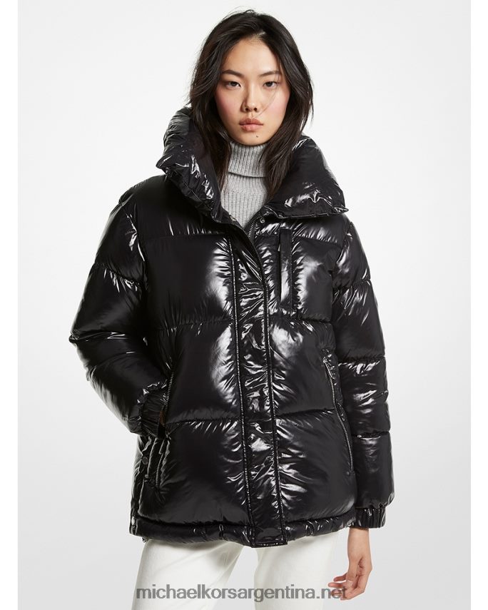 mujer negro chaqueta acolchada de nailon cire Michael Kors T46HB0288