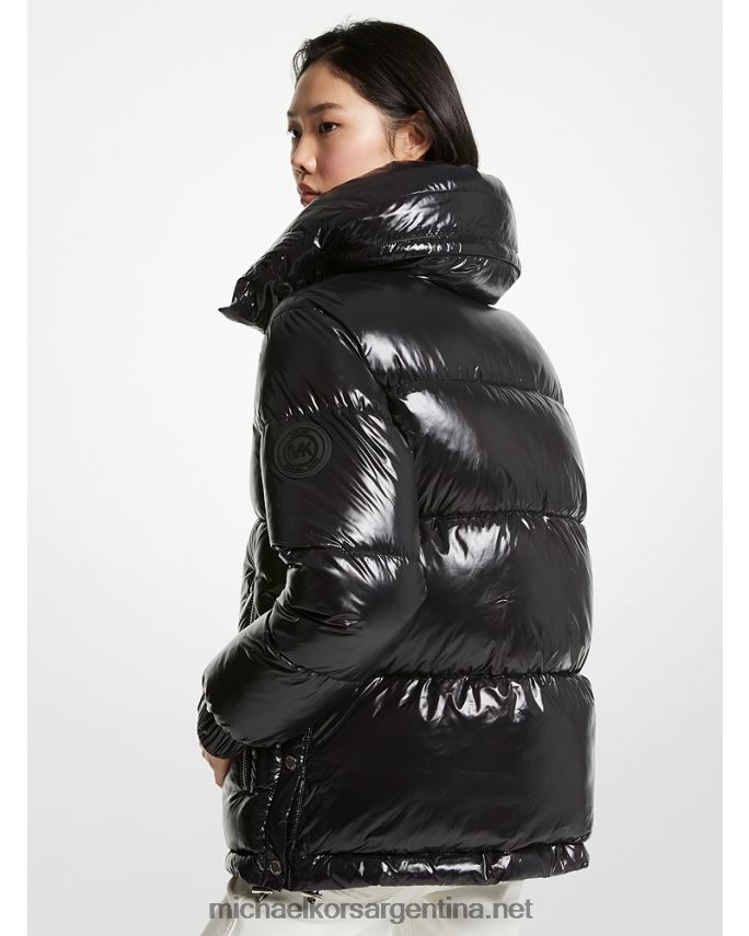 mujer negro chaqueta acolchada de nailon cire Michael Kors T46HB0288