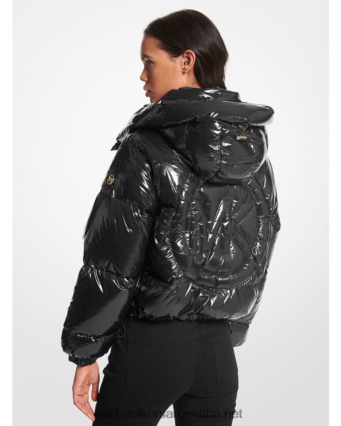 mujer negro chaqueta acolchada de nailon cire Michael Kors T46HB0361