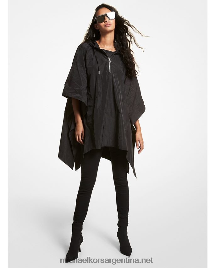 mujer negro poncho tejido con logo Michael Kors T46HB0335