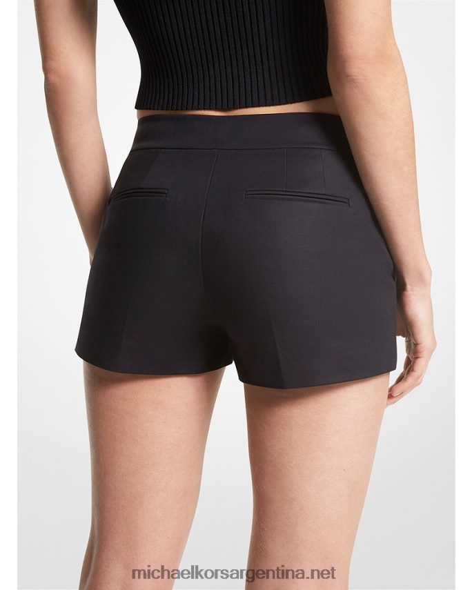 mujer negro pantalones cortos de algodón elástico Michael Kors T46HB0584
