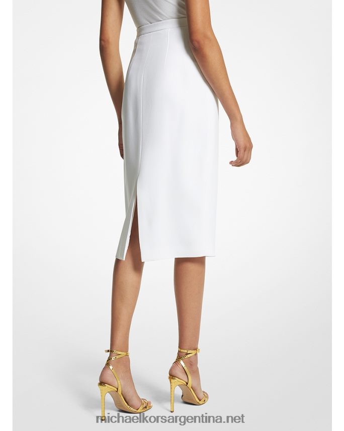 unisexo Blanco óptico falda lápiz doble crepe sable collection Michael Kors T46HB03438