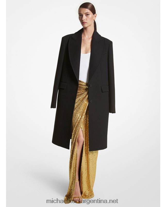 unisexo duna falda pareo de jersey elástico con lentejuelas bordadas a mano Michael Kors T46HB03456