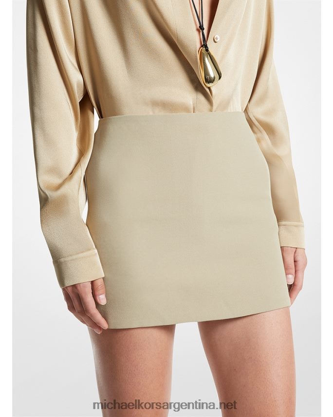 unisexo duna minifalda de gabardina de lana elástica de la colección Michael Kors T46HB03465