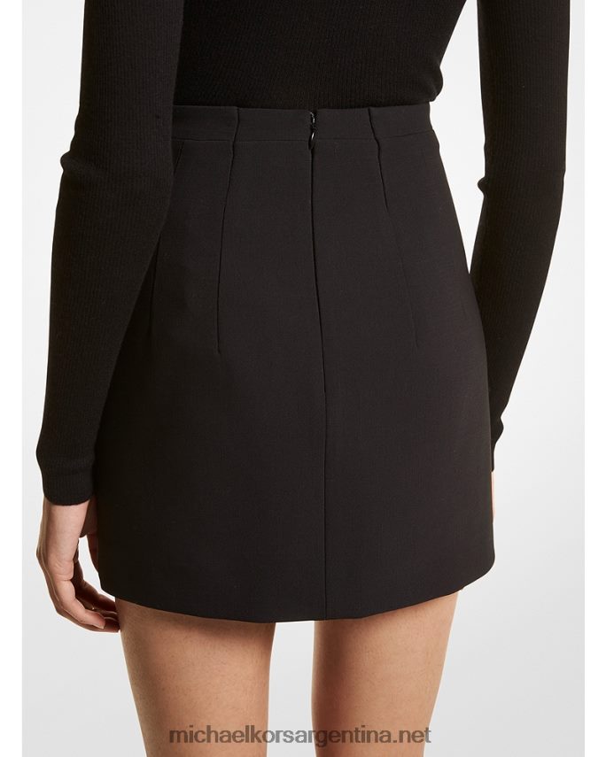 unisexo negro minifalda de crepé pedrería elástica Collection Michael Kors T46HB03759