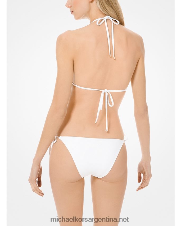 mujer blanco top de bikini triangular Michael Kors T46HB0571