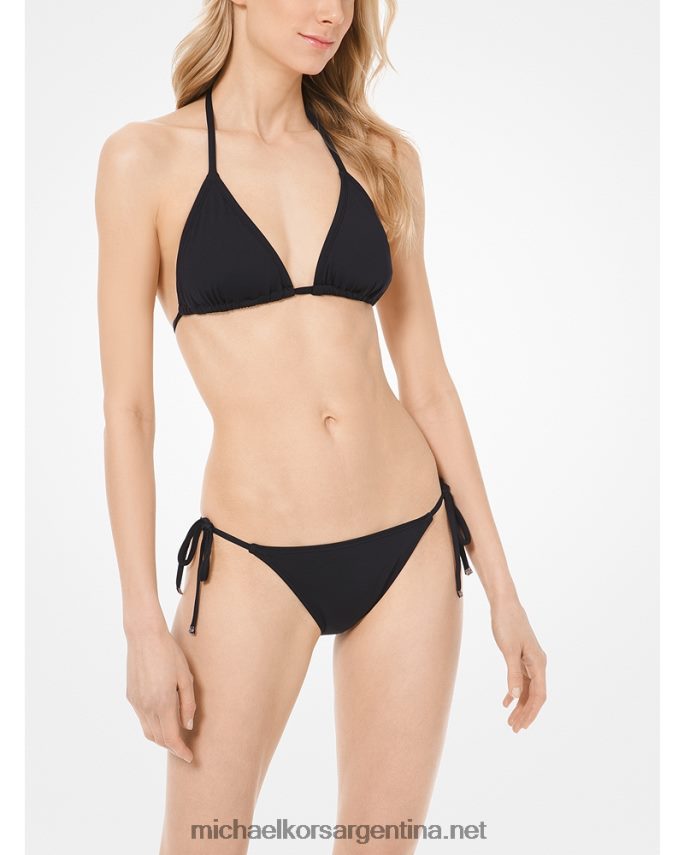 mujer negro parte inferior del bikini Michael Kors T46HB0565