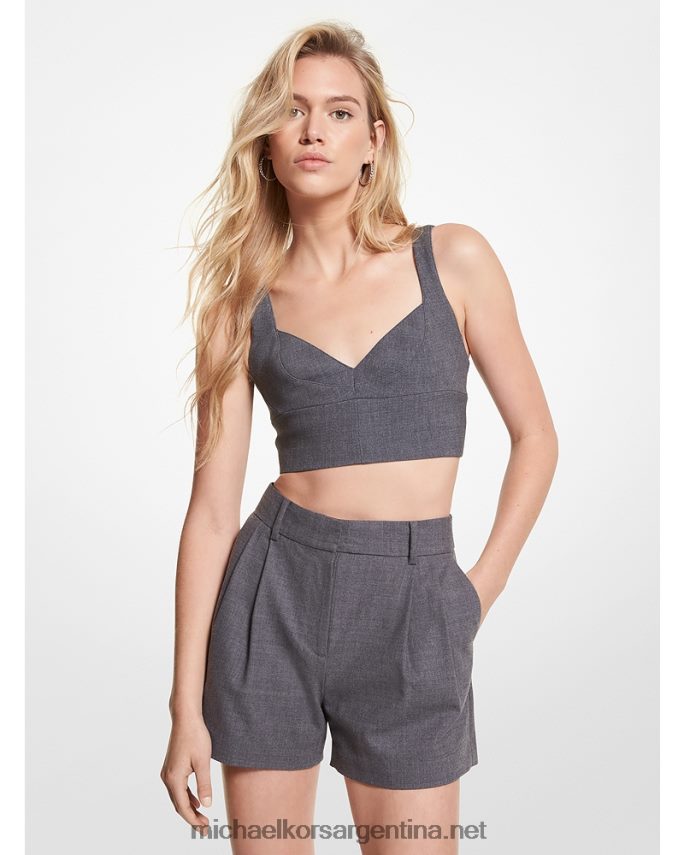 mujer brezo derby sujetador de mezcla de lana y franela Michael Kors T46HB0469