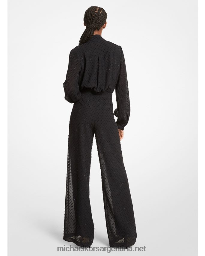 mujer negro jumpsuit dot fil coupé Michael Kors T46HB0634