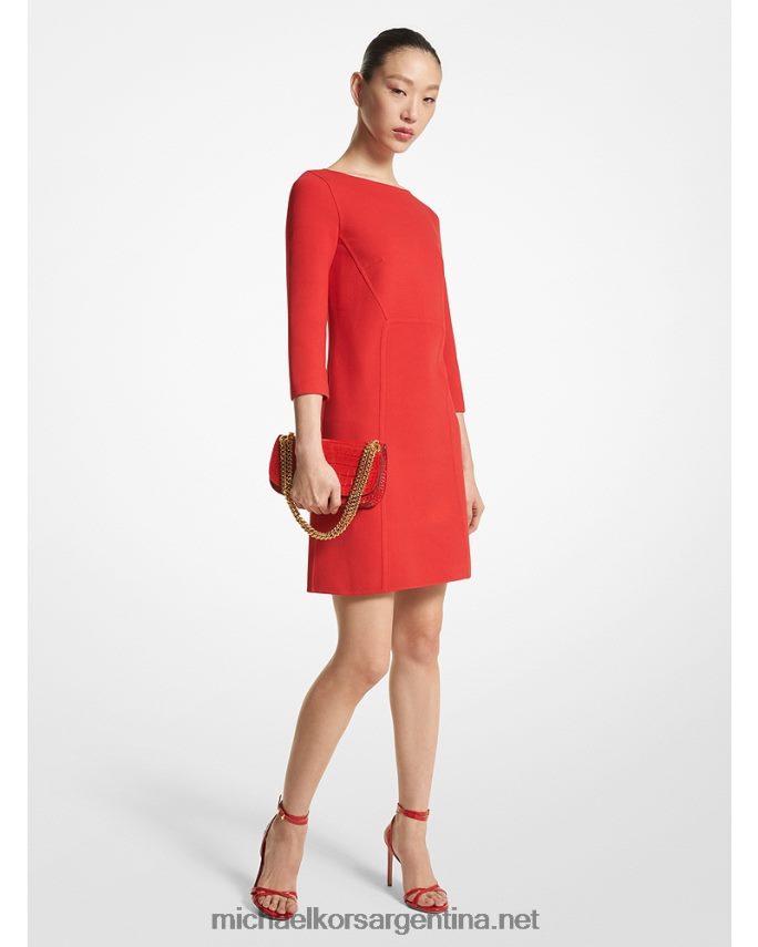 unisexo amapola vestido recto de crepé de lana stretch de collection Michael Kors T46HB03480