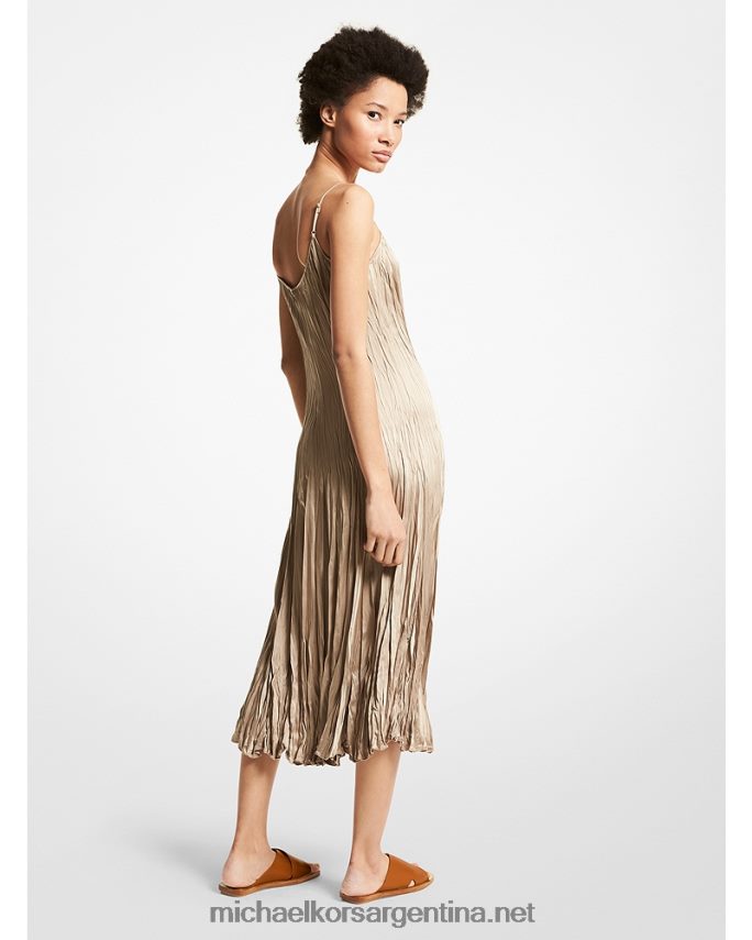 unisexo arena vestido lencero de charmeuse de satén aplastado de la colección Michael Kors T46HB03753