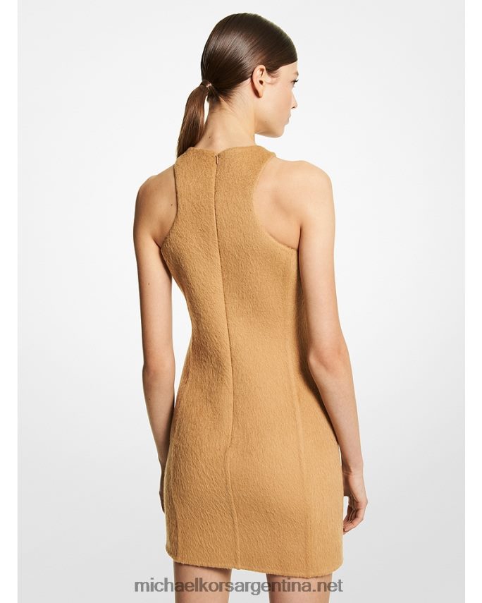 unisexo camello vestido racerback de alpaca cepillada de doble cara de la colección Michael Kors T46HB03631