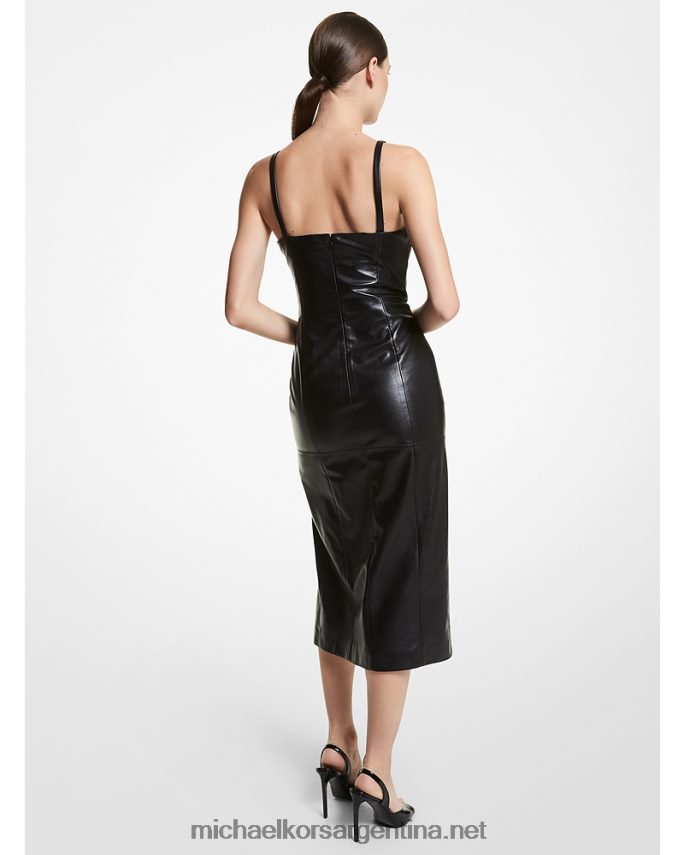 unisexo negro Collection vestido tubo de piel escotada Michael Kors T46HB03736